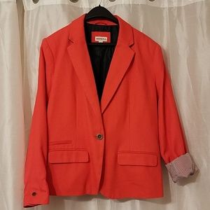 Orange blazer